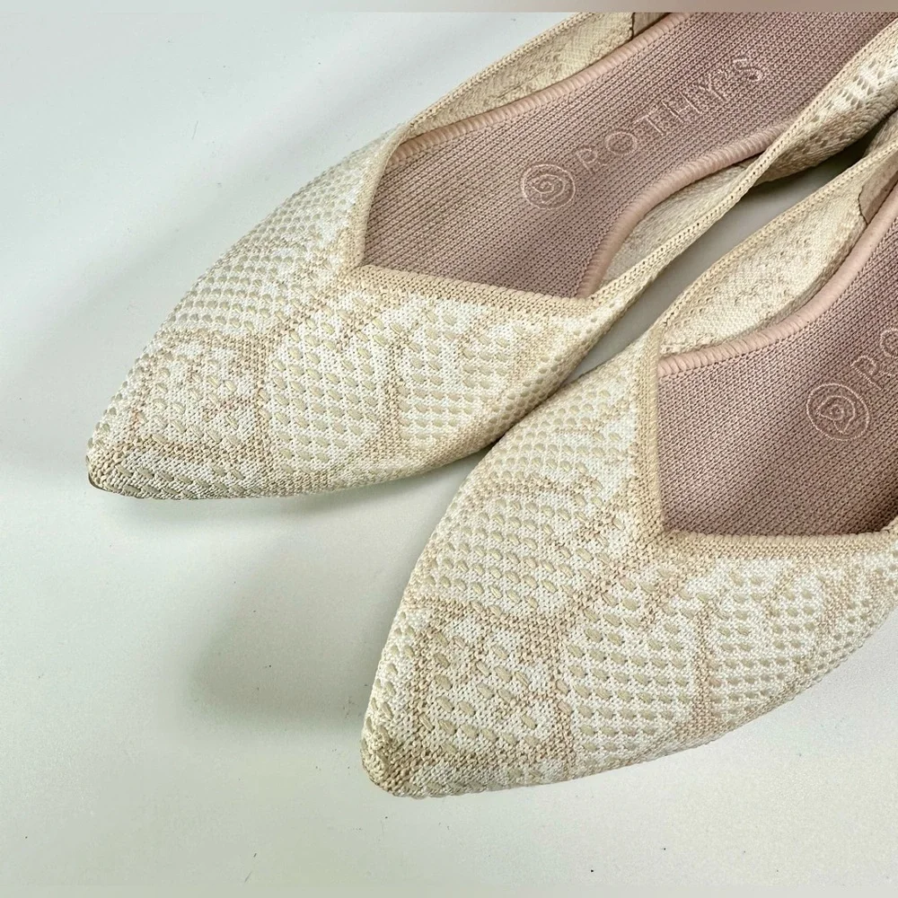 Rothy's Women’s The Point Lace Wedding Flats Slip on
